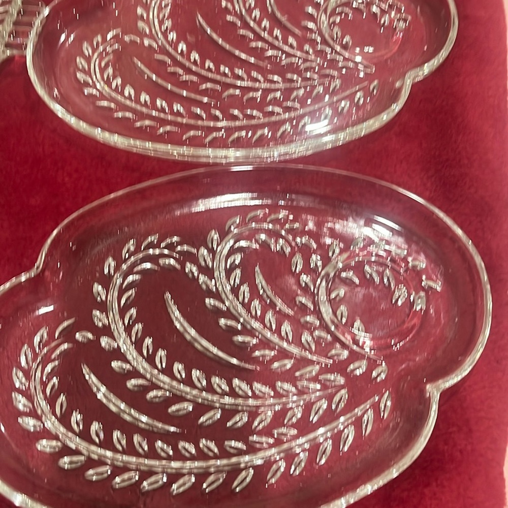 Vintage Homestead Federal Glass Hospitality Snack Plate